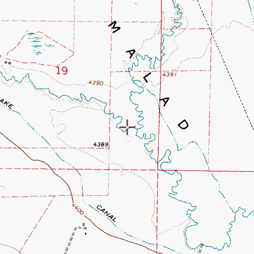 Topographic Map of Samaria Creek, ID