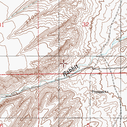 Topographic Map of Sand Canyon, ID