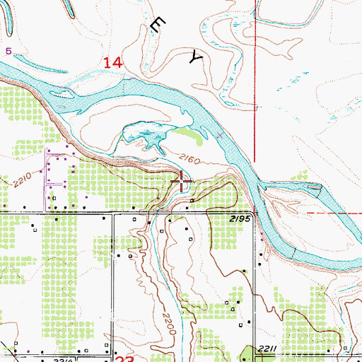 Topographic Map of Sand Hollow, ID