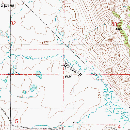 Topographic Map of Sawmill Creek, ID