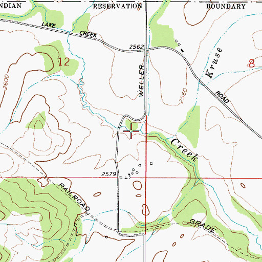 Topographic Map of School Creek, ID