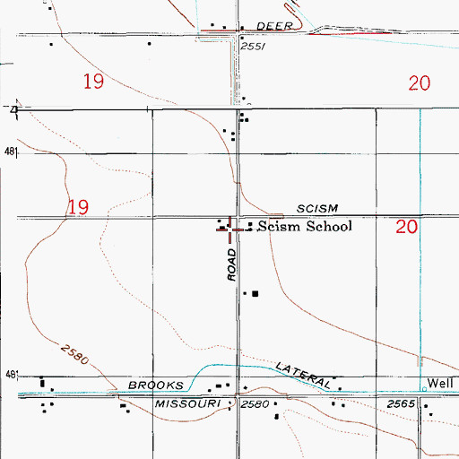 Topographic Map of Nampa Teen Parent Alternative, ID