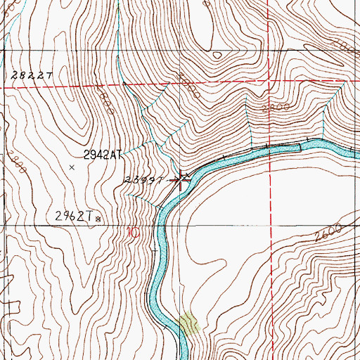 Topographic Map of Sheep Creek, ID