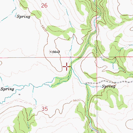 Topographic Map of Sheep Creek, ID