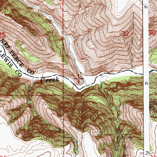 Topographic Map of Sixmile Canyon, ID