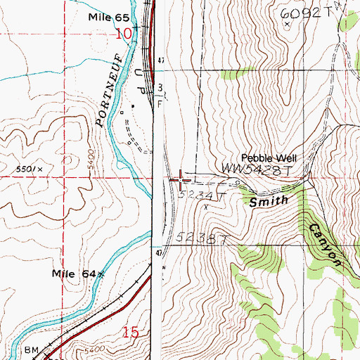 Topographic Map of Smith Canyon, ID