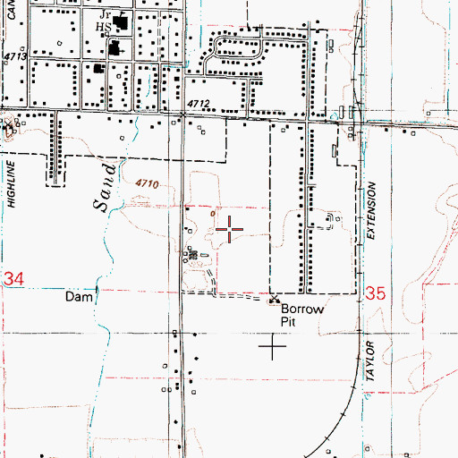 Topographic Map of Snake River Plain, ID