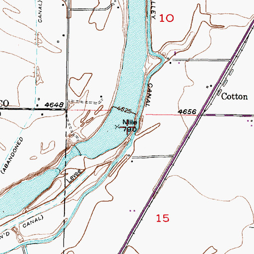 Topographic Map of Snake River Valley Canal, ID
