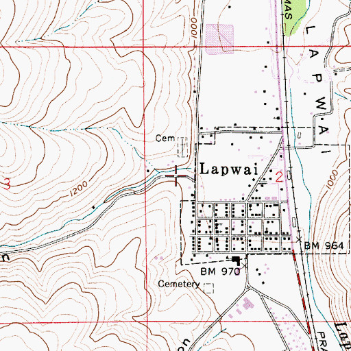 Topographic Map of Soldiers Canyon, ID