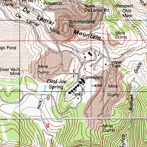 Topographic Map of Sommercamp Flat (historical), ID