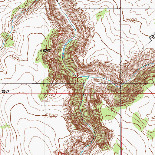 Topographic Map of South Boulder Creek, ID