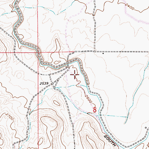 Topographic Map of South Canal, ID