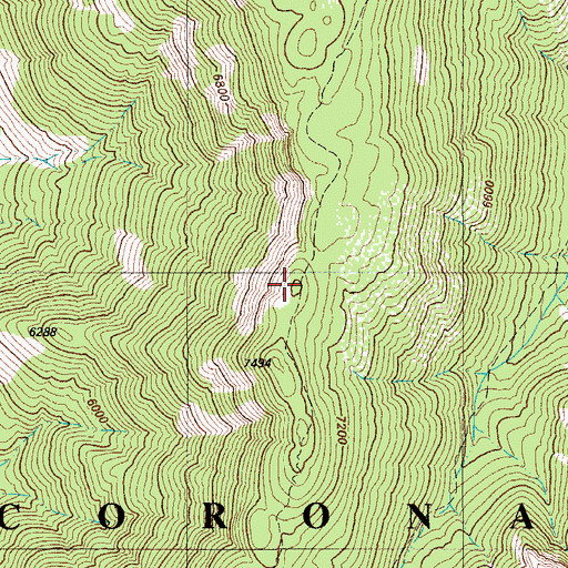 Topographic Map of Samaniego Ridge Seven Trail, AZ
