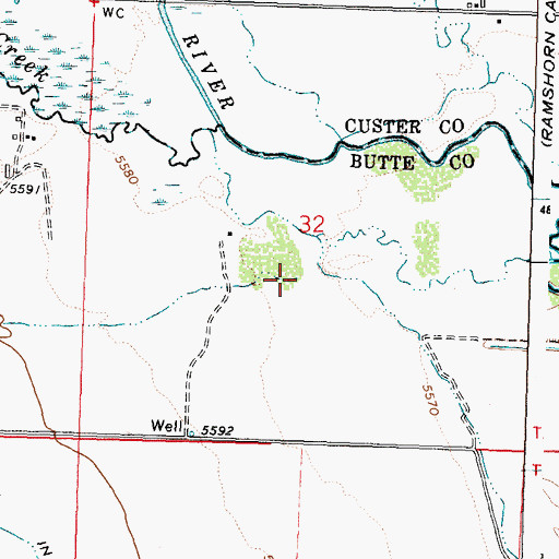 Topographic Map of South Fork Antelope Creek, ID