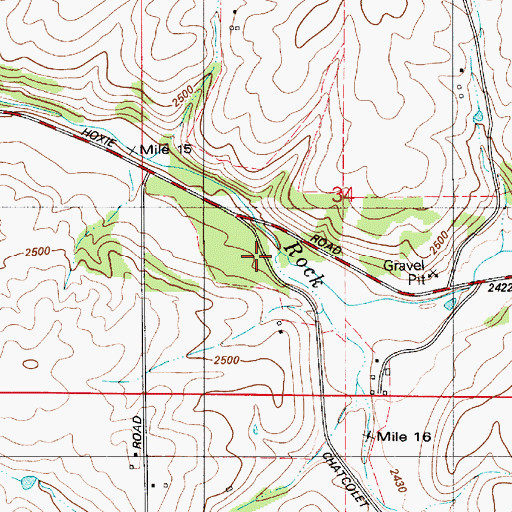 Topographic Map of South Fork Rock Creek, WA