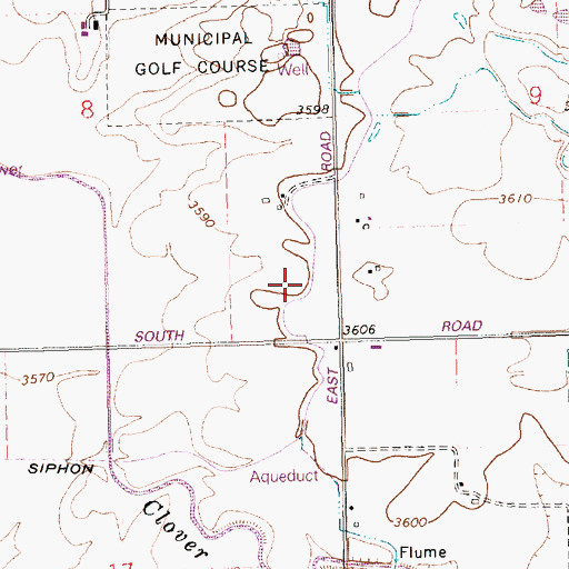 Topographic Map of South Gooding Main Canal, ID