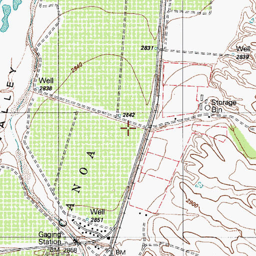 Topographic Map of Sawmill Canyon Wash, AZ
