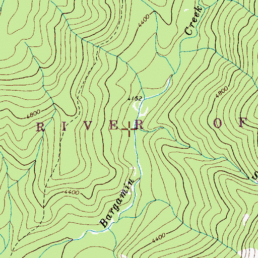 Topographic Map of Spread Creek, ID