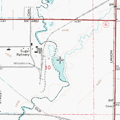 Topographic Map of Spring Creek, UT