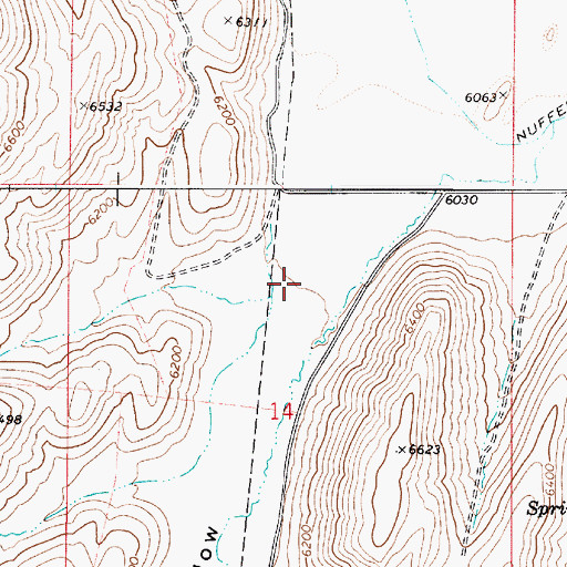 Topographic Map of Spring Hollow, ID
