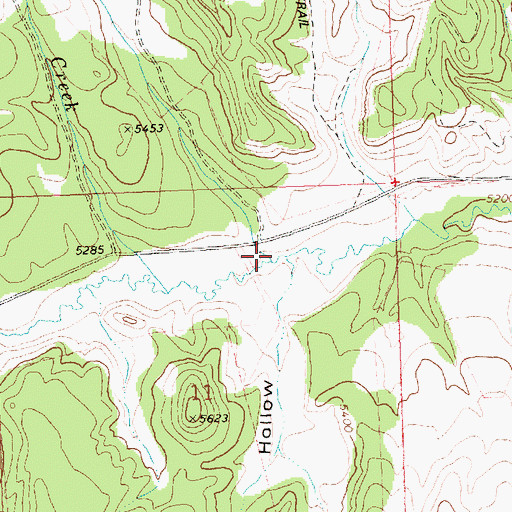 Topographic Map of Squaw Creek, ID