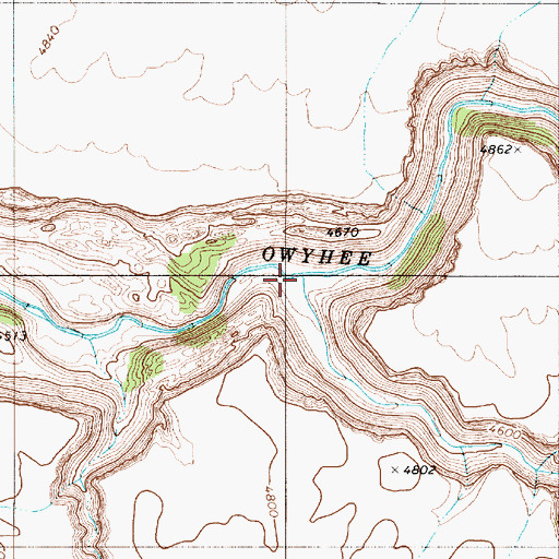 Topographic Map of Squaw Creek, OR