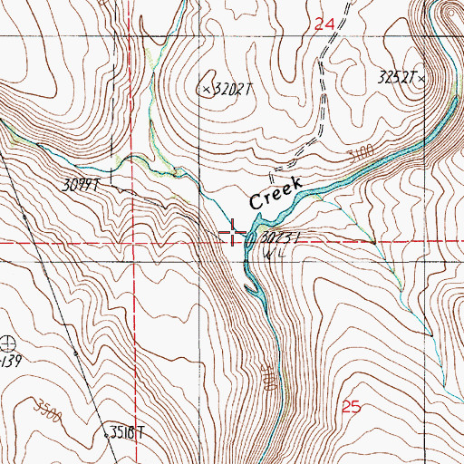 Topographic Map of Star Butte Creek, ID