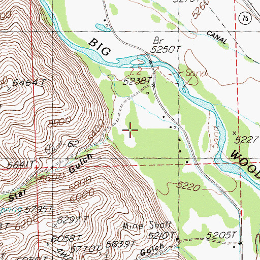 Topographic Map of Star Gulch, ID