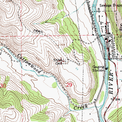Topographic Map of Stites IOOF Cemetery, ID