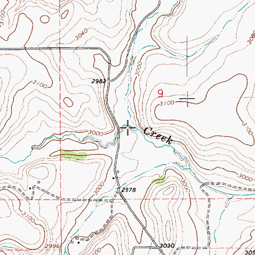Topographic Map of Stockney Creek, ID