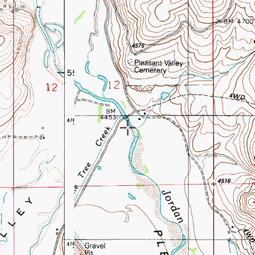 Topographic Map of Stonehouse Creek, ID