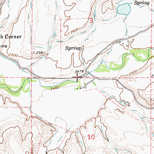 Topographic Map of Sucker Creek, ID