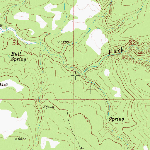 Topographic Map of Summit Springs Creek, ID