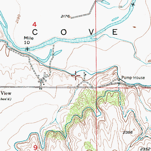 Topographic Map of Sunnyside Canal, ID