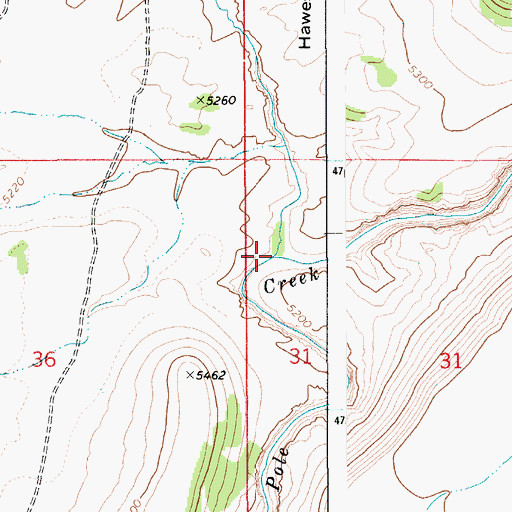 Topographic Map of Sunshine Valley Creek, ID