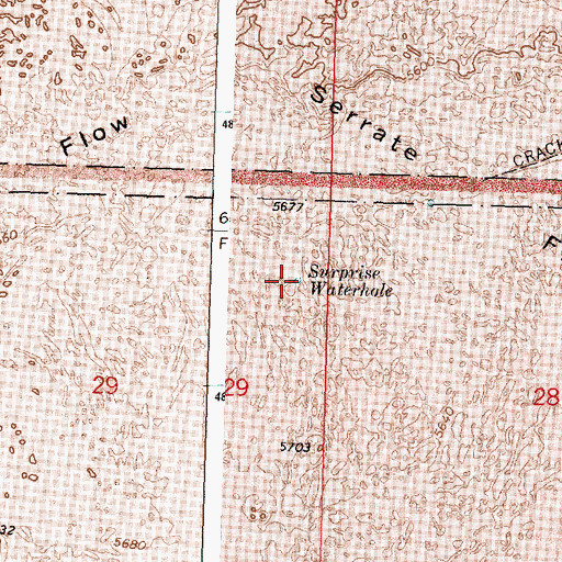 Topographic Map of Surprise Waterhole, ID