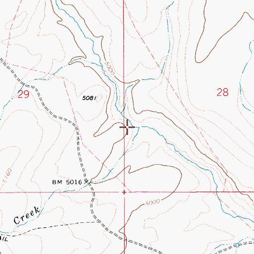 Topographic Map of Swisher Creek, ID