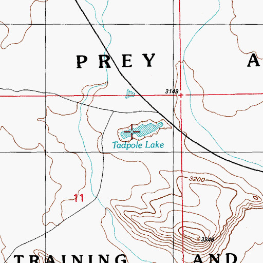 Topographic Map of Tadpole Lake, ID