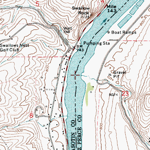 Topographic Map of Tammany Creek, ID