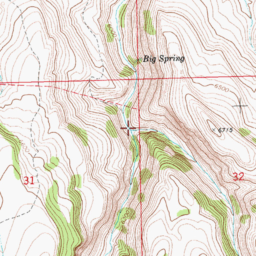 Topographic Map of Taylor Canyon, ID