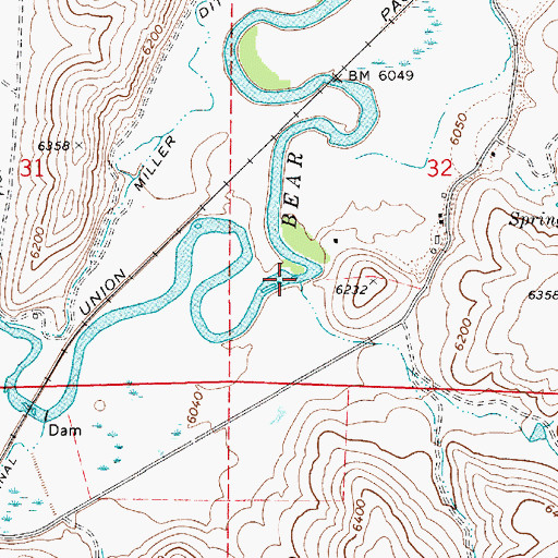 Topographic Map of Taylor Creek, ID