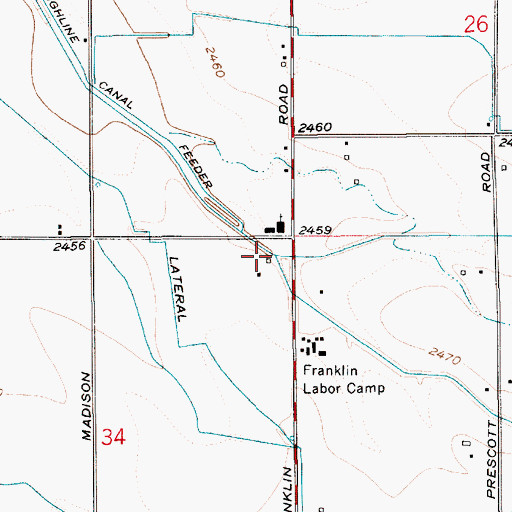 Topographic Map of Tenmile Creek, ID