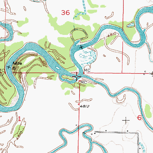 Topographic Map of Texas Slough, ID