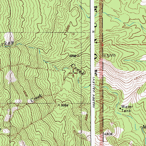 Topographic Map of Sycamore Creek, AZ