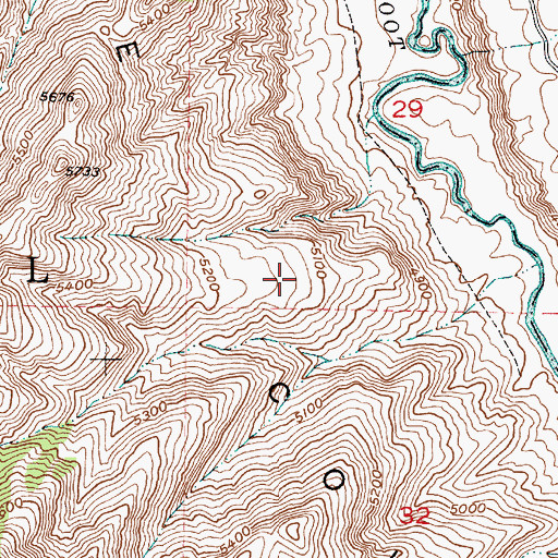 Topographic Map of The Cove, ID