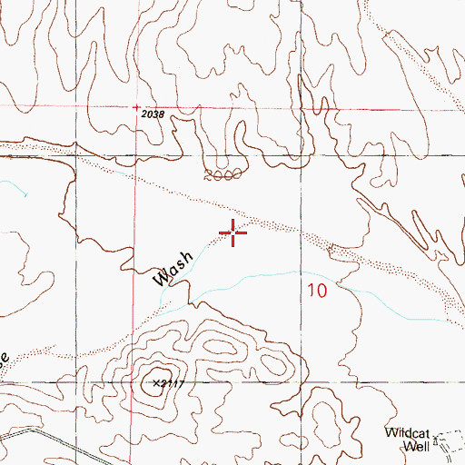 Topographic Map of Dead Horse Wash, AZ