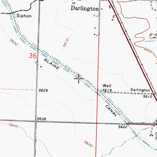 Topographic Map of Three in One Ditch, ID
