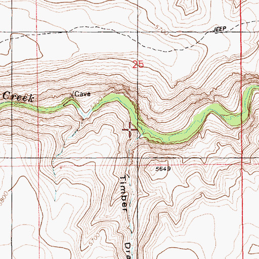 Topographic Map of Timber Draw, ID