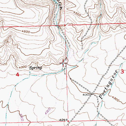 Topographic Map of Timber Gulch, ID