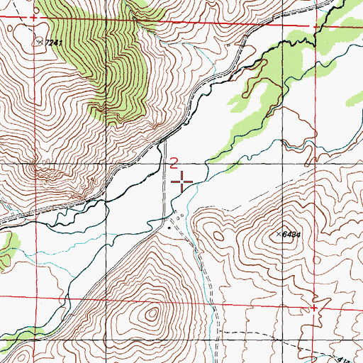 Topographic Map of Trail Creek, ID